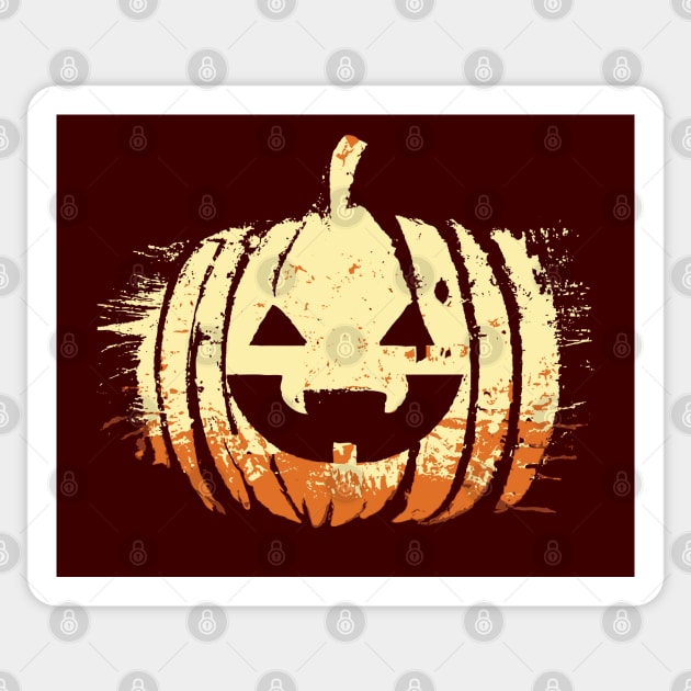 Spooky Laughing Pumpkin Head | Halloween Sticker by TMBTM